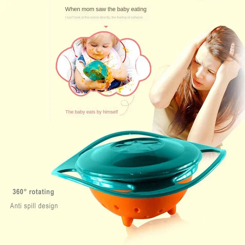 360° Spill-Proof Gyro Bowl for Kids