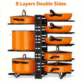 8-Tier Adjustable Pot & Pan Organizer Rack