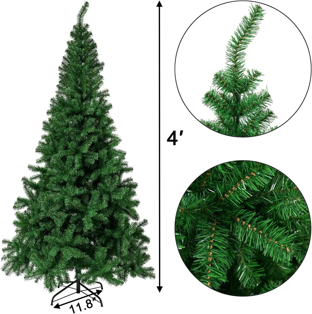 Realistic Artificial Christmas Tree – Full PVC Hinged 5/6/7 Ft